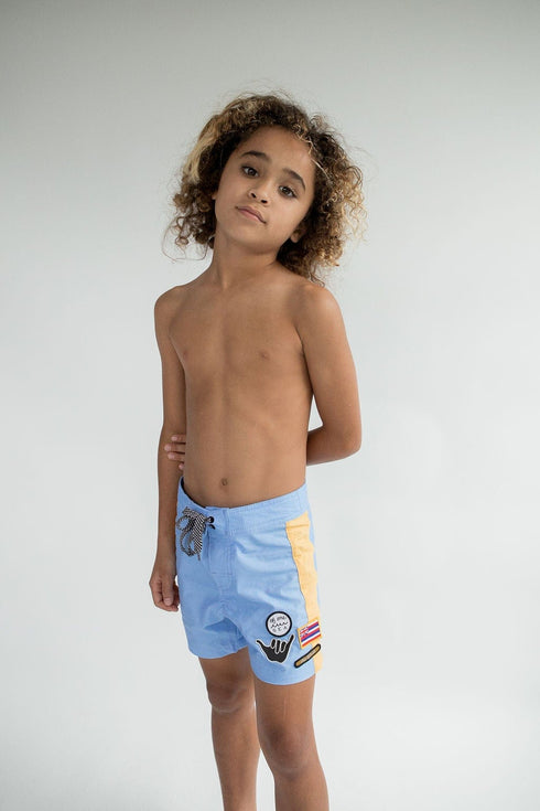 kid-s-townshorts-in-light-blue-and-yellow-colorblock-patch-of-one-sea - Sophia's Style -3